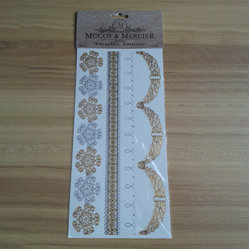 Meishi-Jewelry Inspired Gold And Silver Temporary Metallic Temporary Tattoo-7