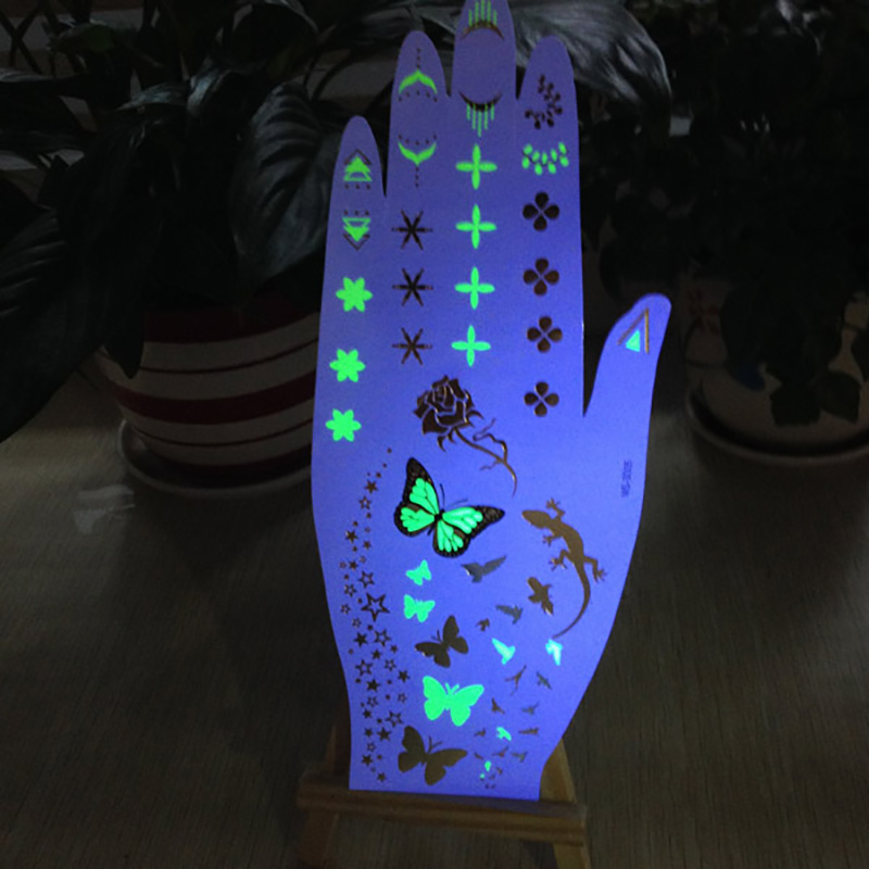 Meishi-Manufacturer Of Fluorescent glow tattoo body art flash sticker-3