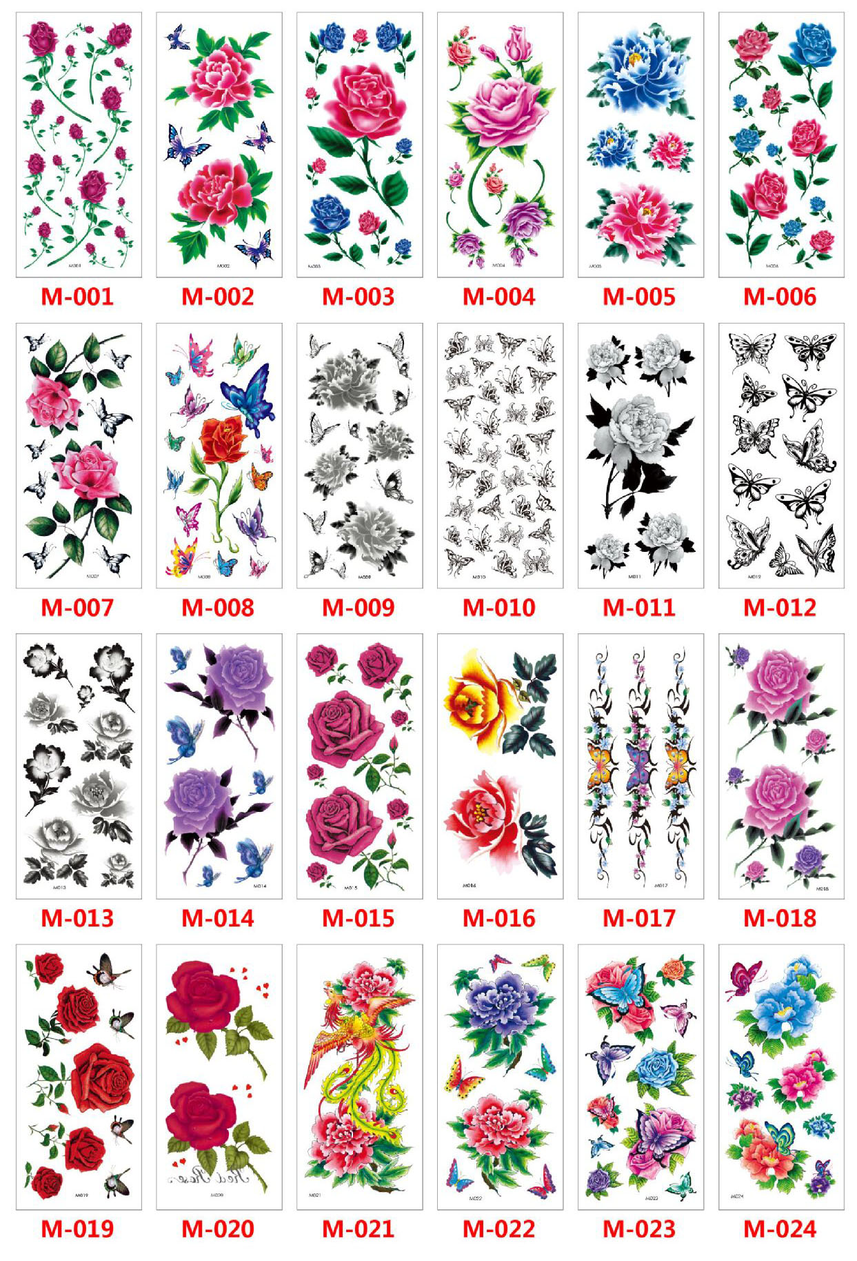 Meishi-Custom Tattoo Sticker Beautiful 3d Tattoo Temporary Tattoo Sticker-8