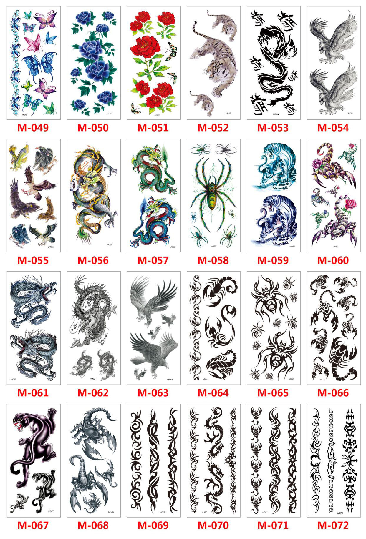 Meishi-Custom Tattoo Sticker Beautiful 3d Tattoo Temporary Tattoo Sticker-10